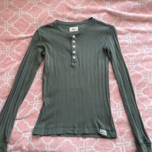 Kimes Ranch Green Henley Shirt